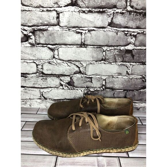 El Naturalista Brown Leather Oxfords Lace Up Sneakers Shoes Men’s Sz 44EU/11M US - Picture 7 of 16